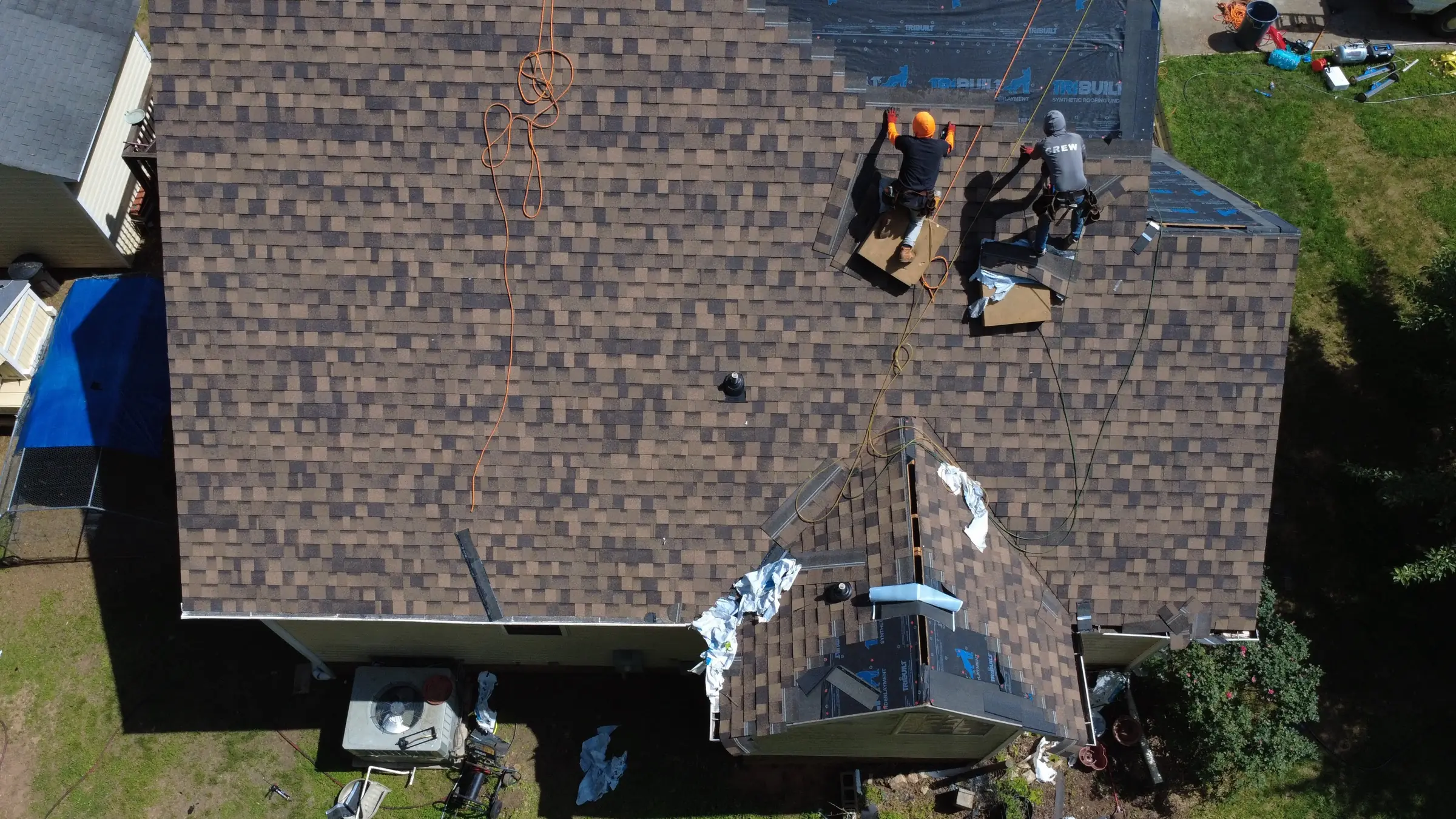 Roof installation — active job documentation in Central NC — finished